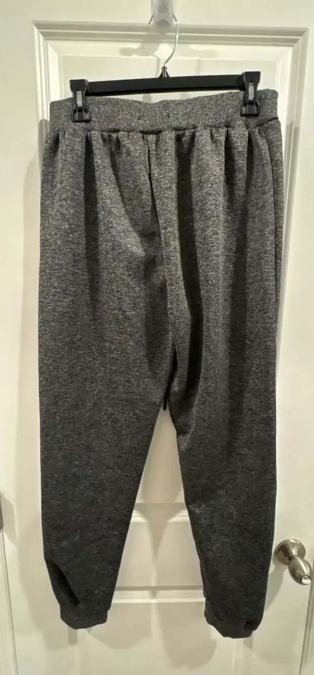 G Fried-Denim Men's Dark Gray Tech Fleece Jogger Sweatpants with Zipper Pockets